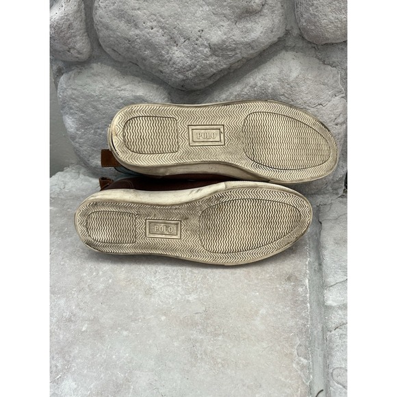 MEN'S‎ POLO RALPH LAUREN "TYNEDALE" BOOTS PITSTOP/CHAMBRAY BROWN LEATHER 10.5 M - Picture 12 of 12